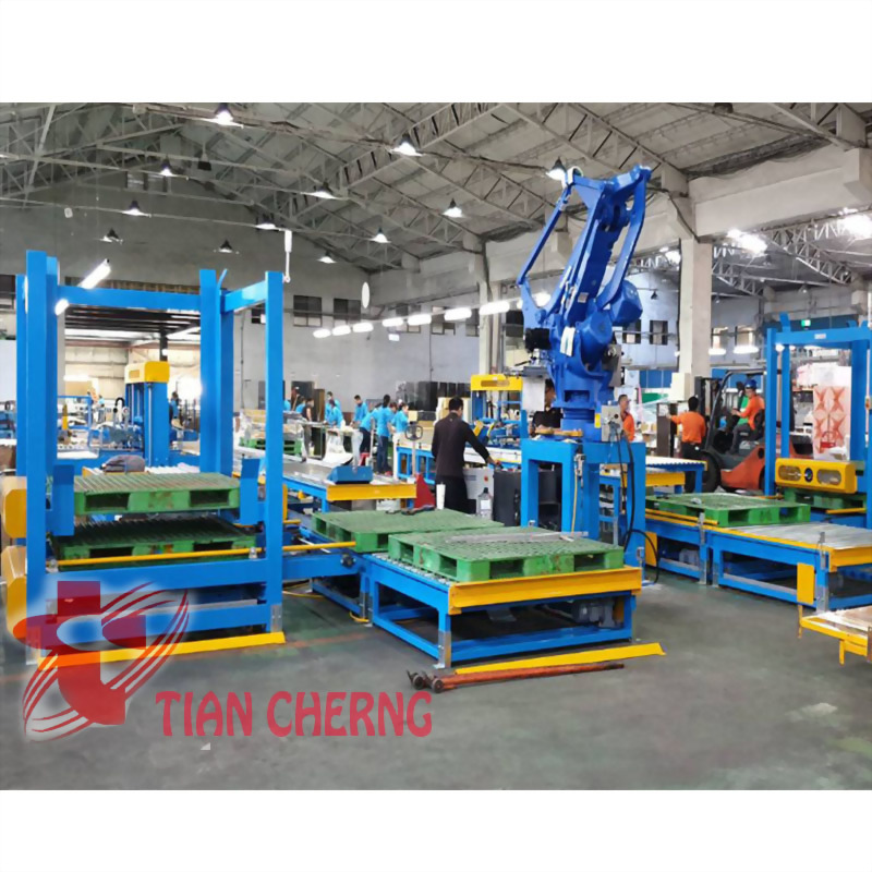 Automated factory robot palletizing system tian cherng