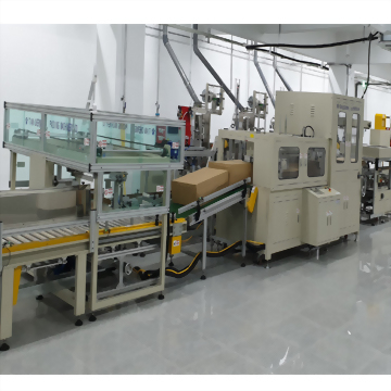 Automated industrial packaging line factory