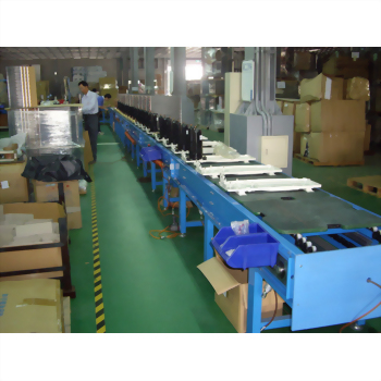 Factory assembly line electronic monitors production