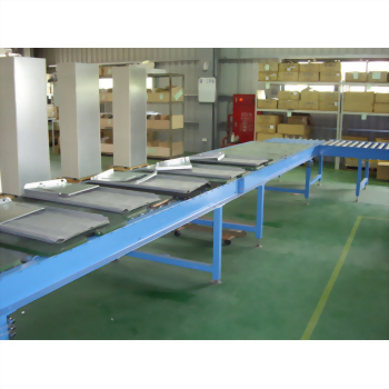 Factory production line conveyor metal parts