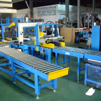 Industrial automated conveyor packaging system factory