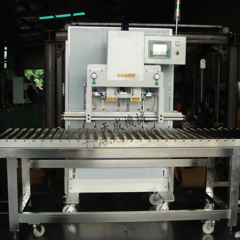 Industrial automated packaging machine roller conveyor