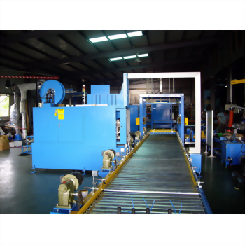 Industrial blue conveyor machine factory