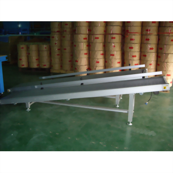 Industrial conveyor belt system warehouse machinery