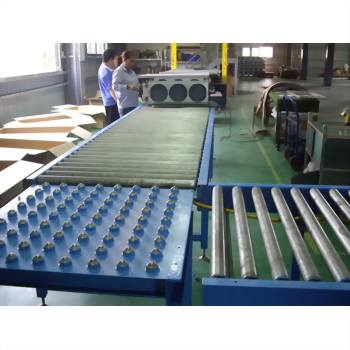 Industrial conveyor system factory workers