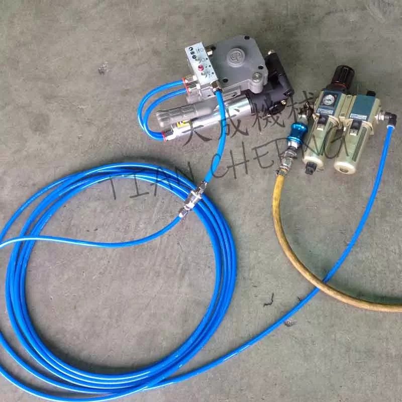 The GPS-1619 pneumatic strapping tool shown with its durable components
