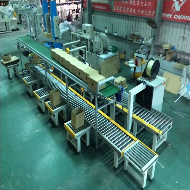 Industrial factory conveyor packaging system automation