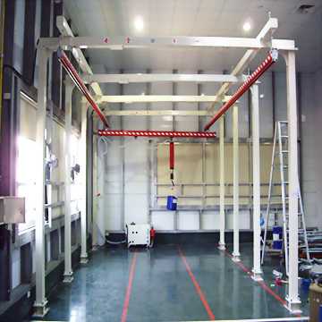 Industrial gantry system workshop facility