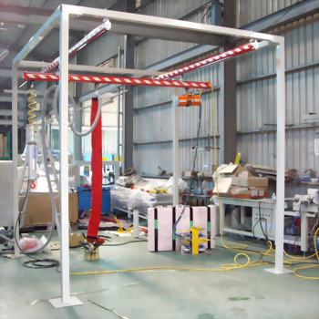 Industrial gantry vacuum lifter workstation