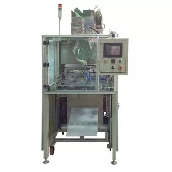 Close-up of the user-friendly HMI control panel on the packaging machine