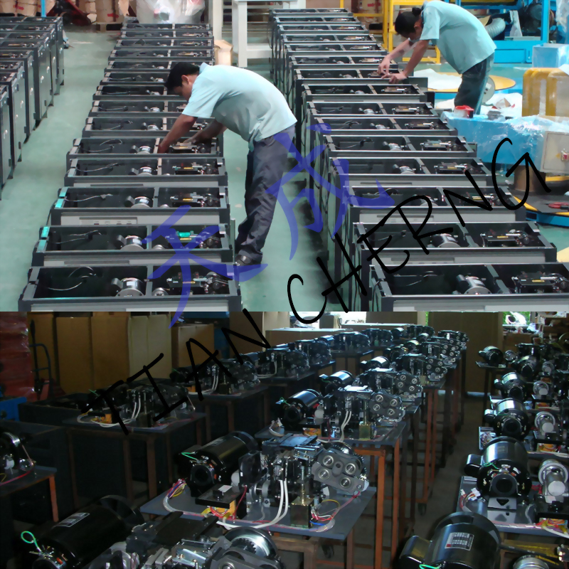 Industrial manufacturing assembly line production facility
