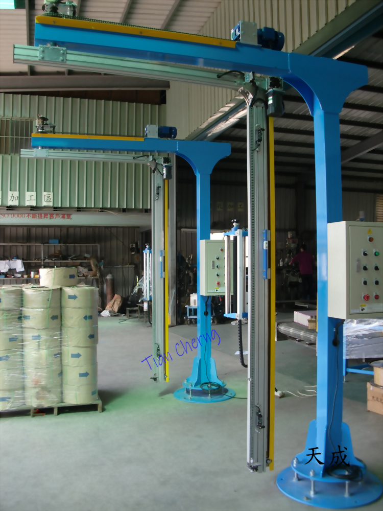 Industrial overhead gantry conveyor system factory equipment