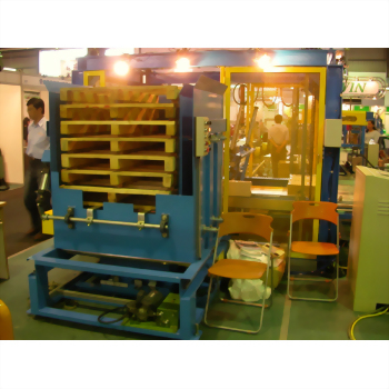 Industrial pallet stacking dispensing machine exhibition