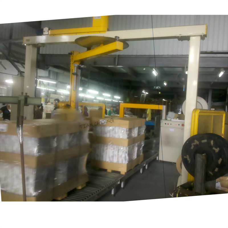 Industrial pallet stretch wrapping machine factory tian cherng