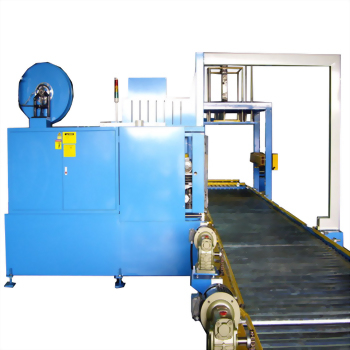 Industrial strapping packaging machine conveyor belt