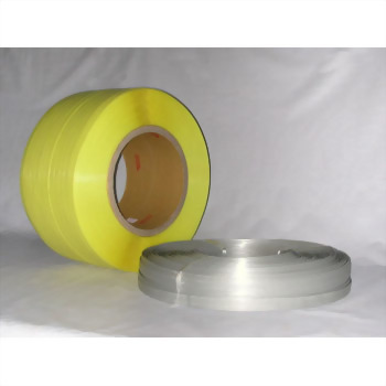 Industrial strapping rolls yellow clear