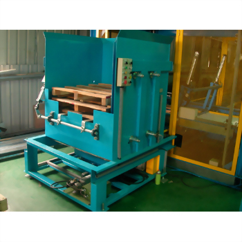 Industrial teal pallet handling machine