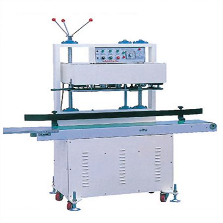Vertical Type Sealing Machine - Front view of the TC-60 Vertical Type Sealing Machine with its control panel, designed for industrial packaging applications.