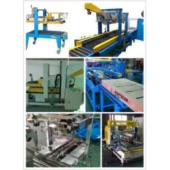 開箱封箱機 - 各式開箱封箱機的組合圖片,展示了用於工業包裝的不同型號。