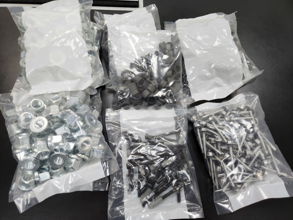 Packaged metal fasteners hardware assortment