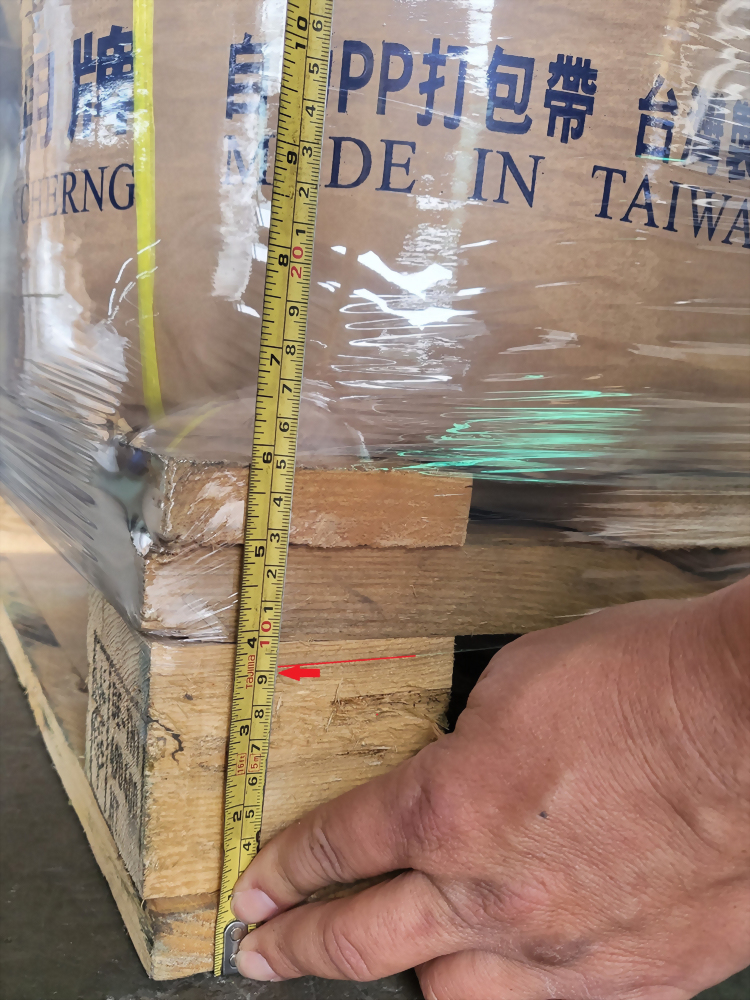 Pallet height measurement pp strapping tape taiwan