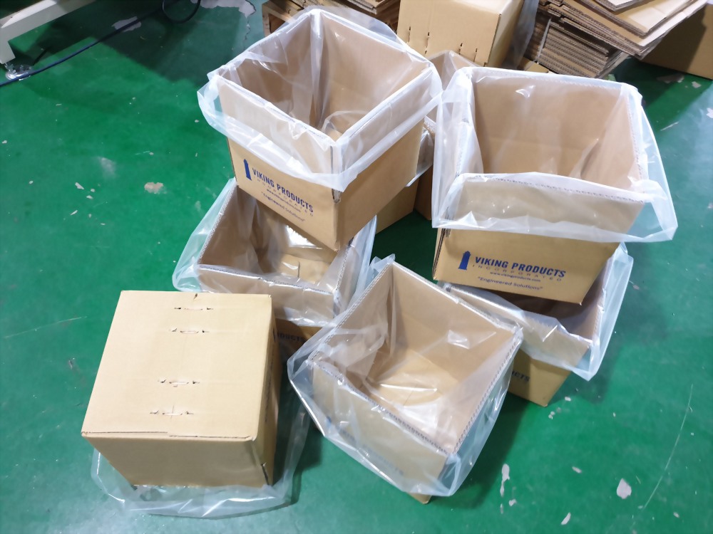 Viking products cardboard boxes plastic liners packaging solutions