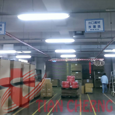 Warehouse export equipment storage area tian cheng